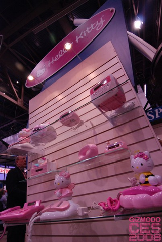 Illustration for article titled Hello Kitty Gallery and CES 2008 Booth Tour
